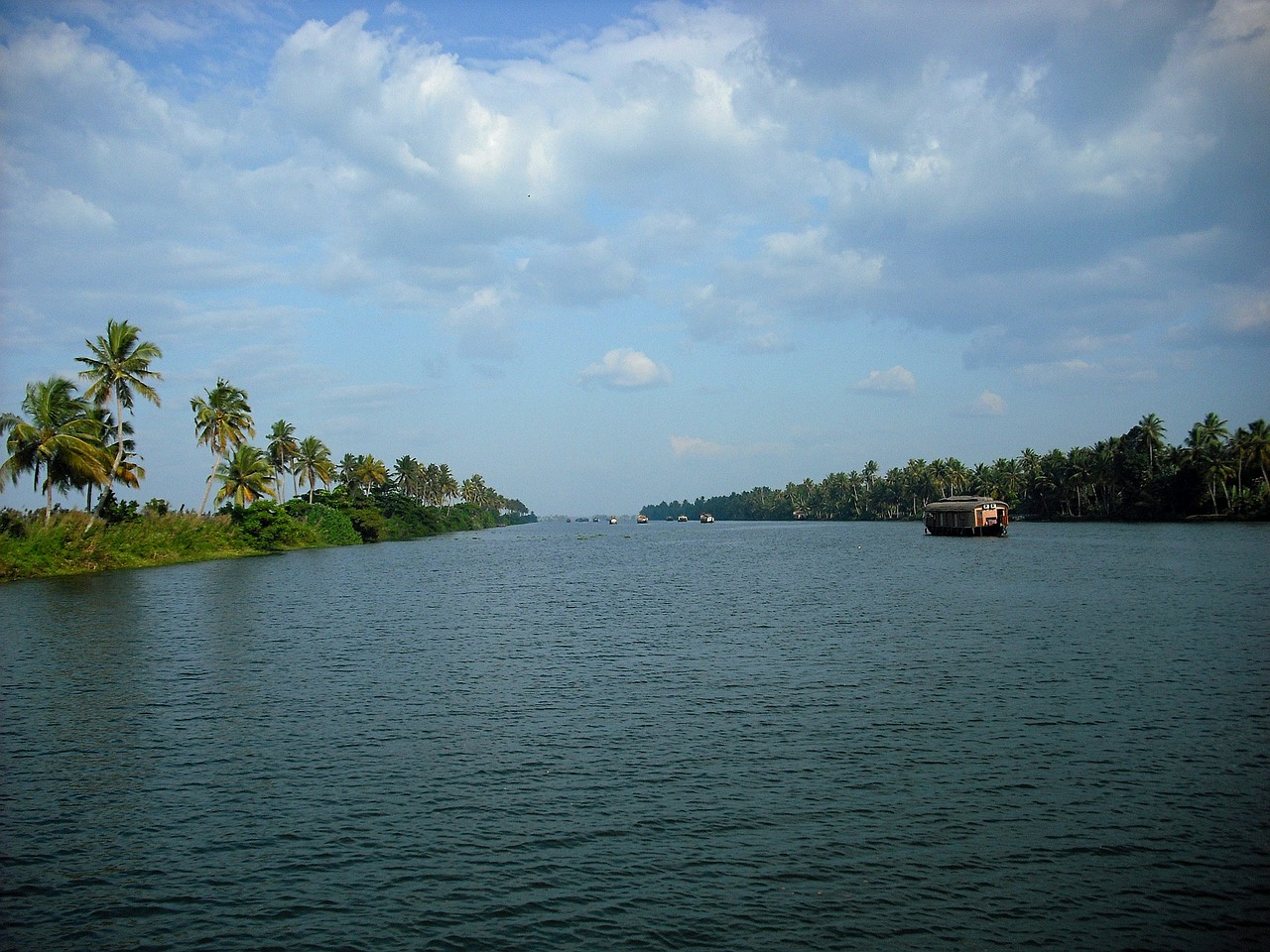 Kerala, Indija, Užtvankos, Upė, Valtys, Nemokamos Nuotraukos,  Nemokama Licenzija