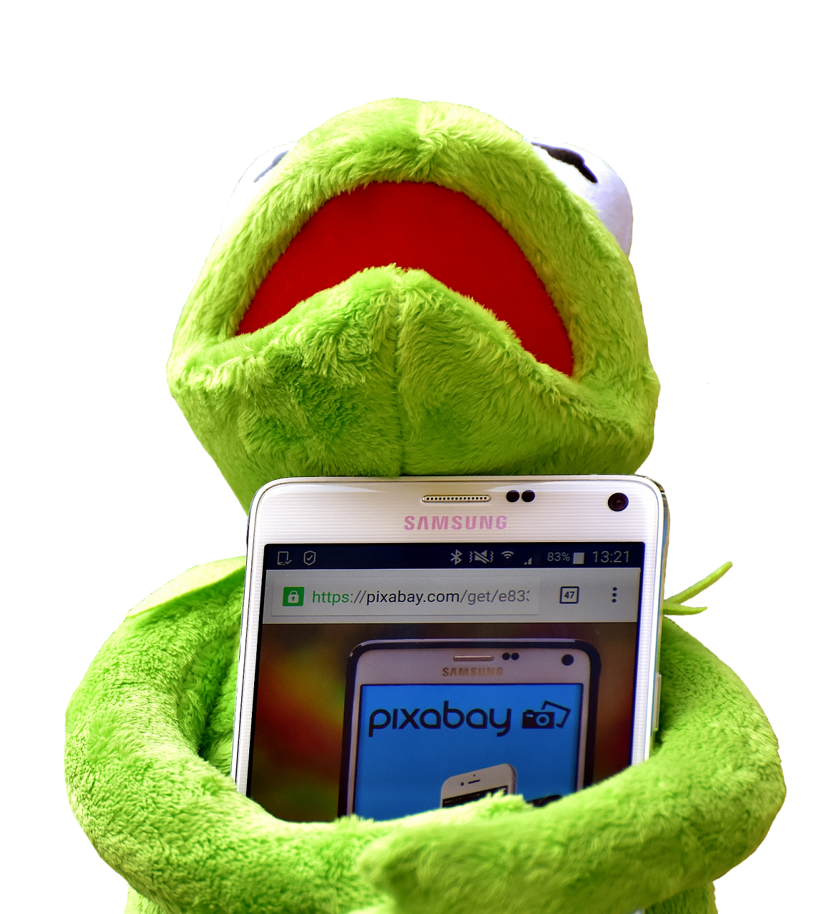 Kermit, Išmanusis Telefonas, Pixabay, Figūra, Iškamša, Varlė, Mielas, Minkštas Žaislas, Vaizdų Duomenų Bazė, Kompiuteris