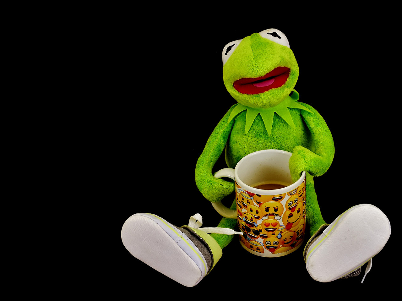 Kermit, Kavos Pertraukėlė, Varlė, Darbas Juokingas, Taurė, Kava, Nemokamos Nuotraukos,  Nemokama Licenzija