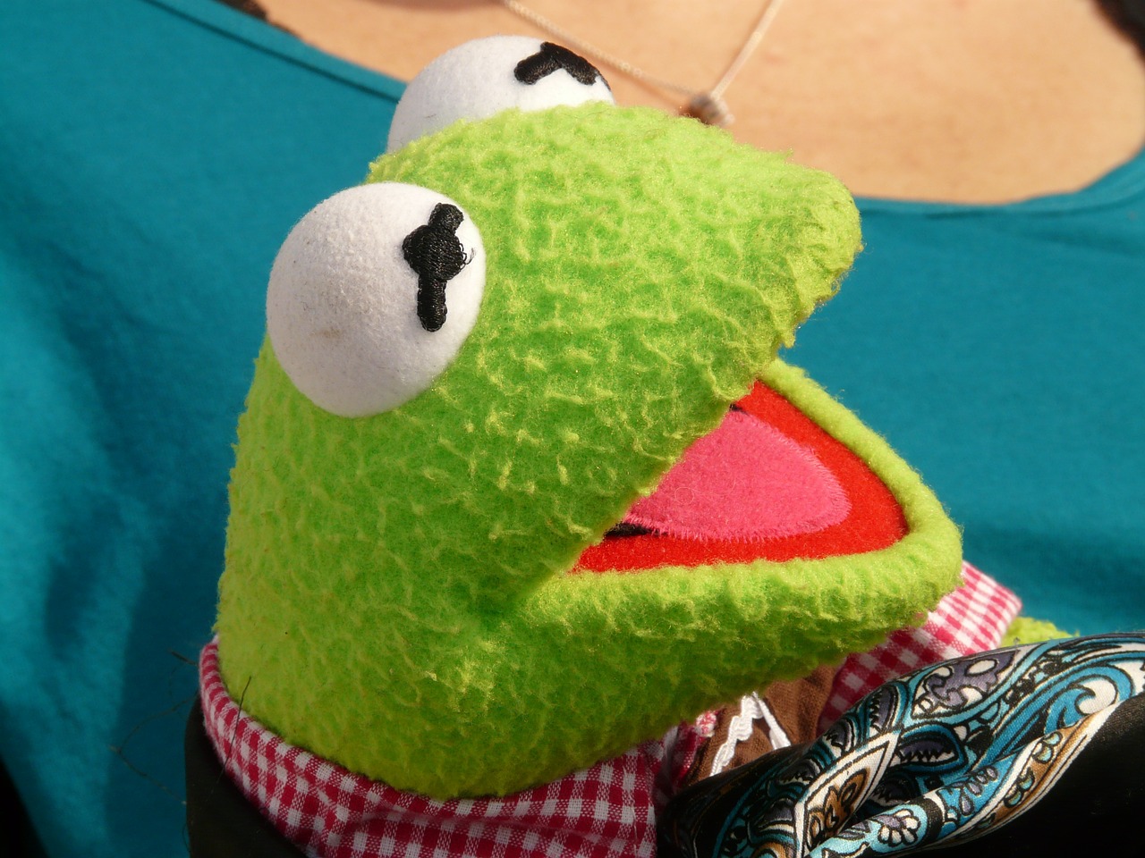 Kermit, Varlė, Žalias, Lėlės, Figūra, Juoktis, Įdomu, Džiaugsmas, Vaikai, Ragukas