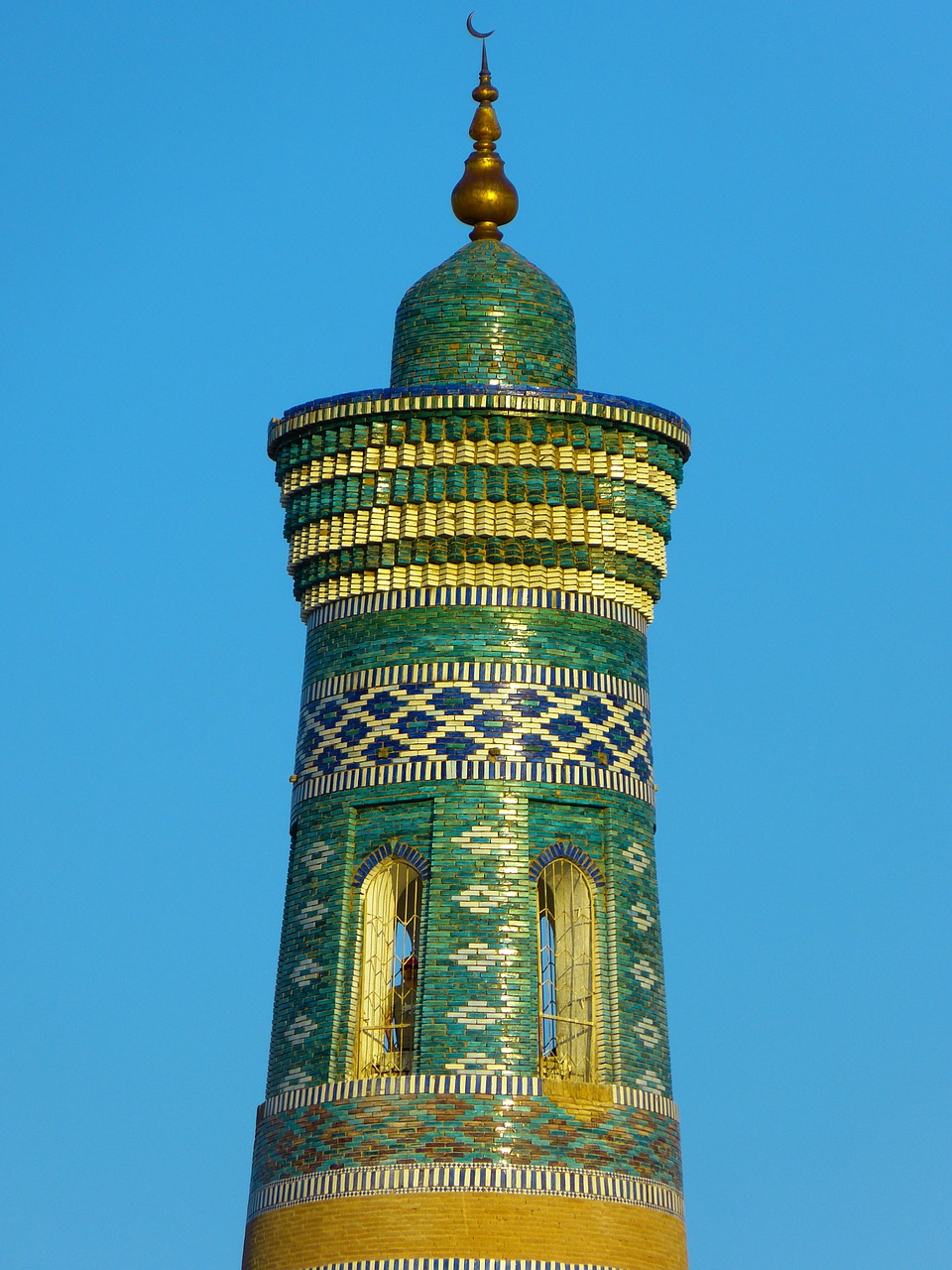 Khiva, Kihva, Minaretas, Chodja Islam Minaretas, Unesco Pasaulio Paveldas, Muziejaus Miestas, Abendstimmung, Uzbekistanas, Nemokamos Nuotraukos,  Nemokama Licenzija