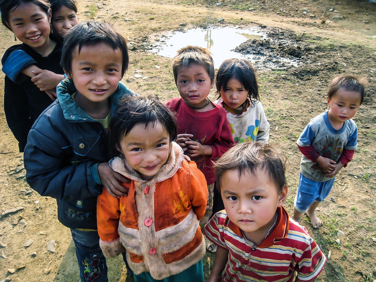 Vaikai, Kalnas, Kaimas, Lai Chau, Vietnamas, Nemokamos Nuotraukos,  Nemokama Licenzija