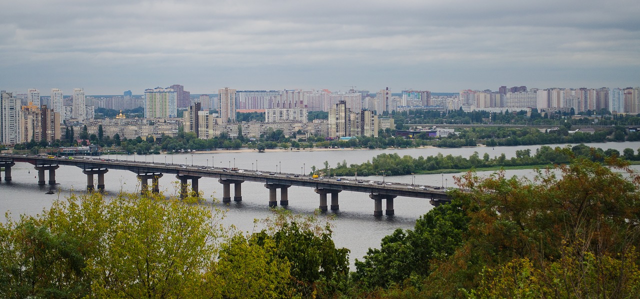 Kiev, Ukraina, Upė, Tiltas, Kelionė, Nemokamos Nuotraukos,  Nemokama Licenzija