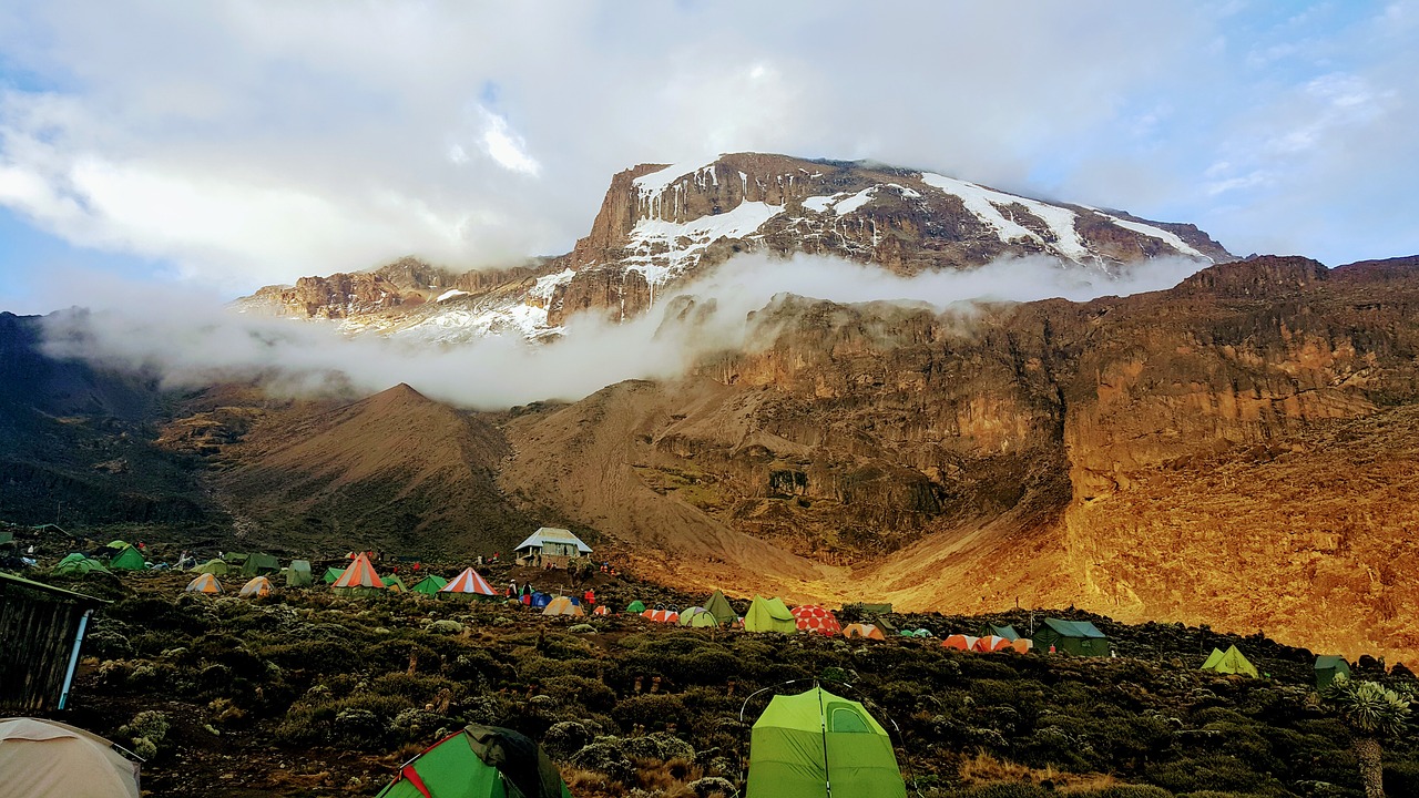 Kilimandžaras, Baranco Siena, Stogo Afrikoje, Machame, Barranco, Nuotykis, Debesys, Ekspedicija, Ledynas, Kraštovaizdis