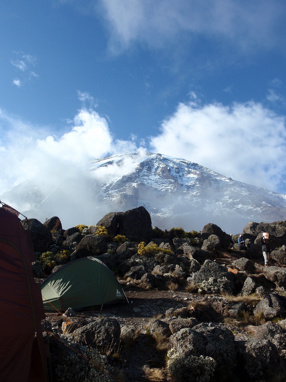 Kilimandžaras, Kalnas, Afrika, Kalnai, Tanzanija, Alpinizmas, Akmenys, Vaikščioti, Palapinė, Nemokamos Nuotraukos