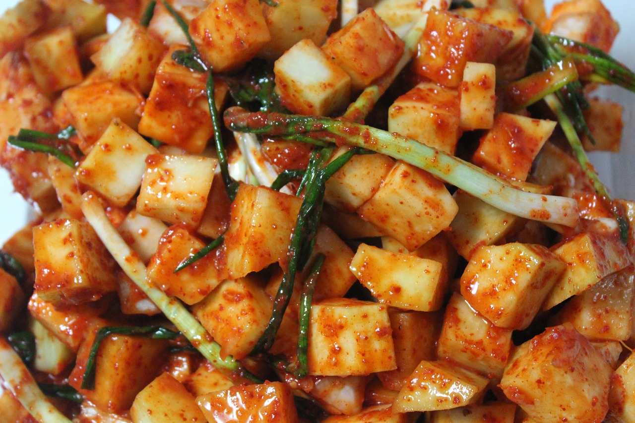 Kimchi, Kkakdugi, Korėjiečių Maistas, Nemokamos Nuotraukos,  Nemokama Licenzija