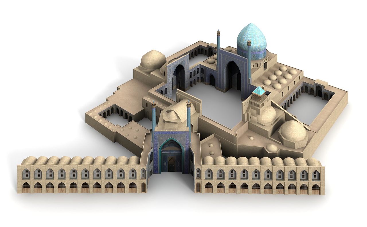 Karaliaus Mečetė, Isfahan, Iranas, Pastatas, Lankytinos Vietos, Istoriškai, Turistai, Pritraukimas, Orientyras, Fasadas