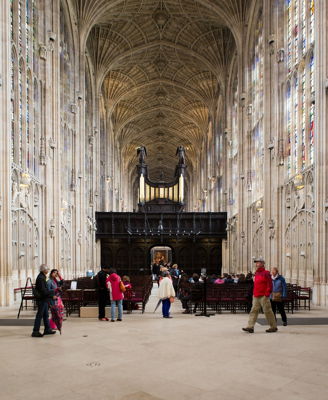 Karaliaus Kolegijos Koplyčia, Cambridge, Turistai, Veleninis Ventiliatoriaus Stogas, Mūrinis Mūras, Architektūra, Istorinis, Henry Vi, Nemokamos Nuotraukos,  Nemokama Licenzija