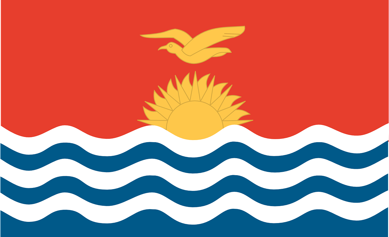 Kiribati, Vėliava, Pareigūnas, Nacionalinis, Šalis, Tauta, Salos, Mikronezija, Okeanija, Nemokama Vektorinė Grafika