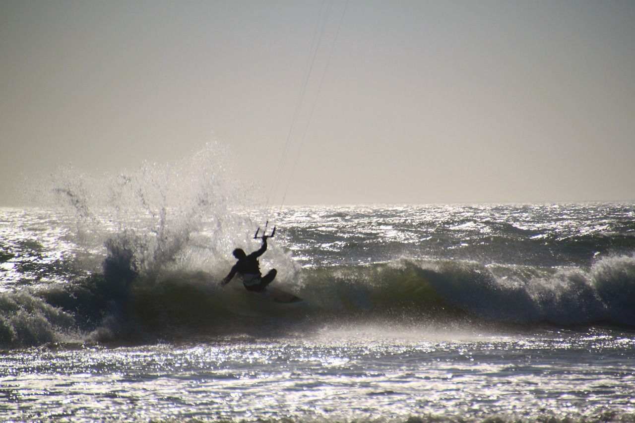 Jėgos Aitvarų Sportas, Kitesurfer, Jėgos Aitvarų Sportas, Kite Surf, Surfer, Naršyti, Vėjo Sportas, Sportas, Banga, Dinamika