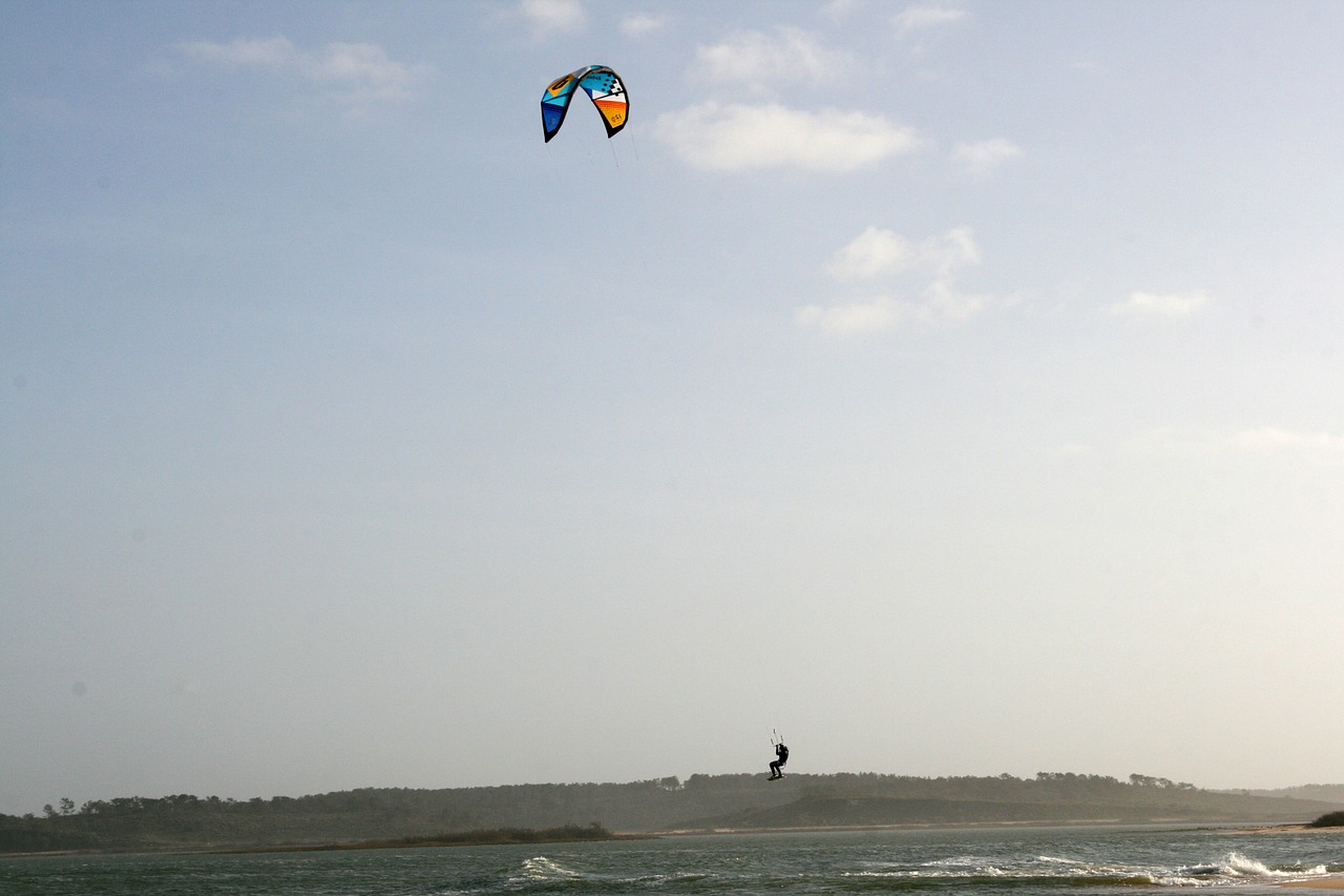 Kitesurf, Tvenkinys Saint Andrew, Portugal, Nemokamos Nuotraukos,  Nemokama Licenzija