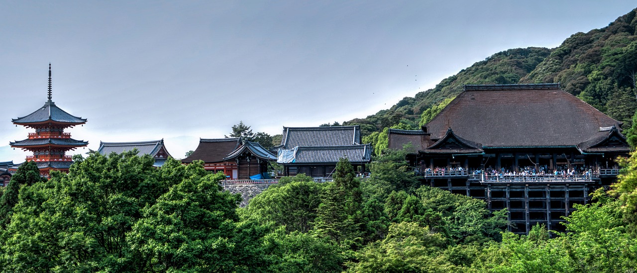 Kiyomizu-Dera, Šventykla, Kyoto, Japonija, Japanese, Asija, Orientyras, Tradicinis, Architektūra, Ekskursijos
