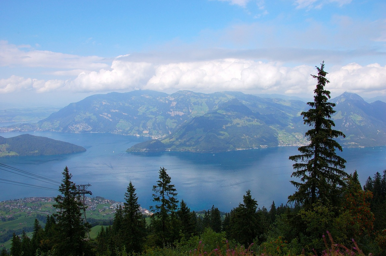 Klewenalp, Ežero Lucerne Regionas, Kalnai, Debesys, Dangus, Gamta, Mėlynas, Vaizdas, Kabelis, Šveicarija