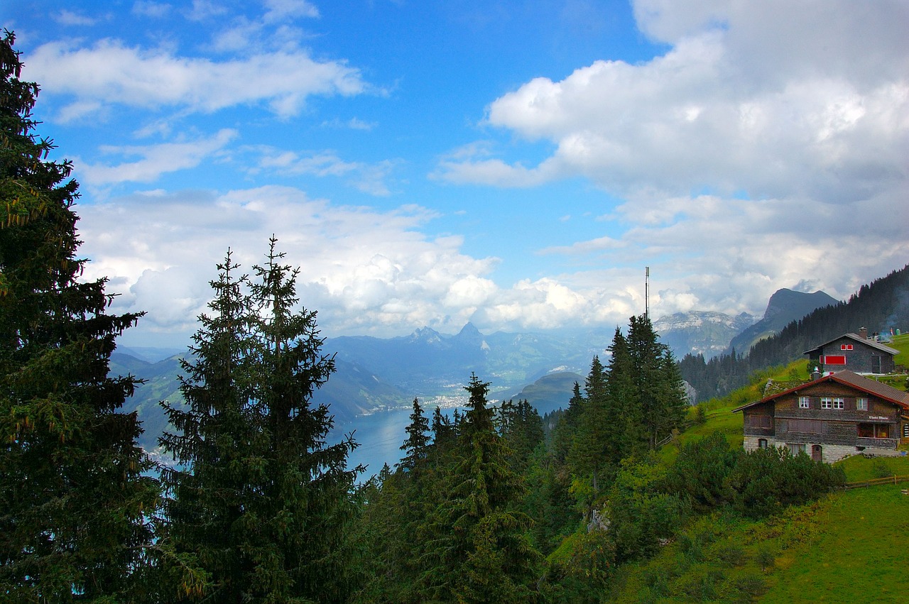 Klewenalp, Ežero Lucerne Regionas, Kalnai, Debesys, Mėlynas Dangus, Gamta, Vaizdas, Regėjimas, Perspektyva, Požiūris