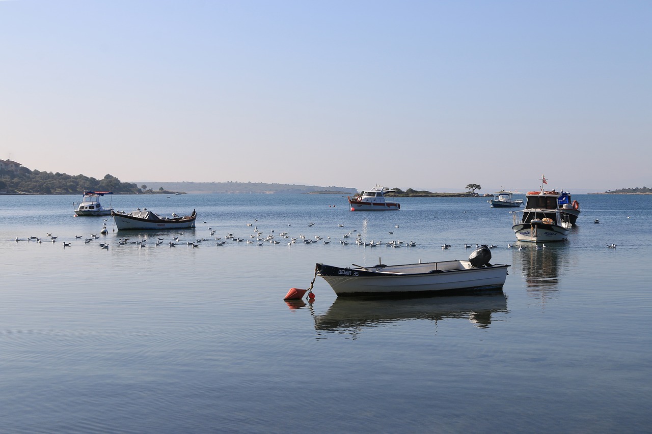 Žinomas, Izmir, Papludimys, Mėlynas, Jūrų, Batai, Valtis, Gamta, Pakrantė, Dangus