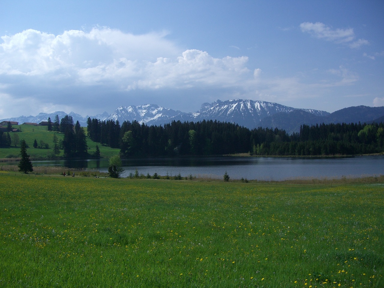 Koeglweiher, Allgäu, Kalnų Panorama, Nemokamos Nuotraukos,  Nemokama Licenzija