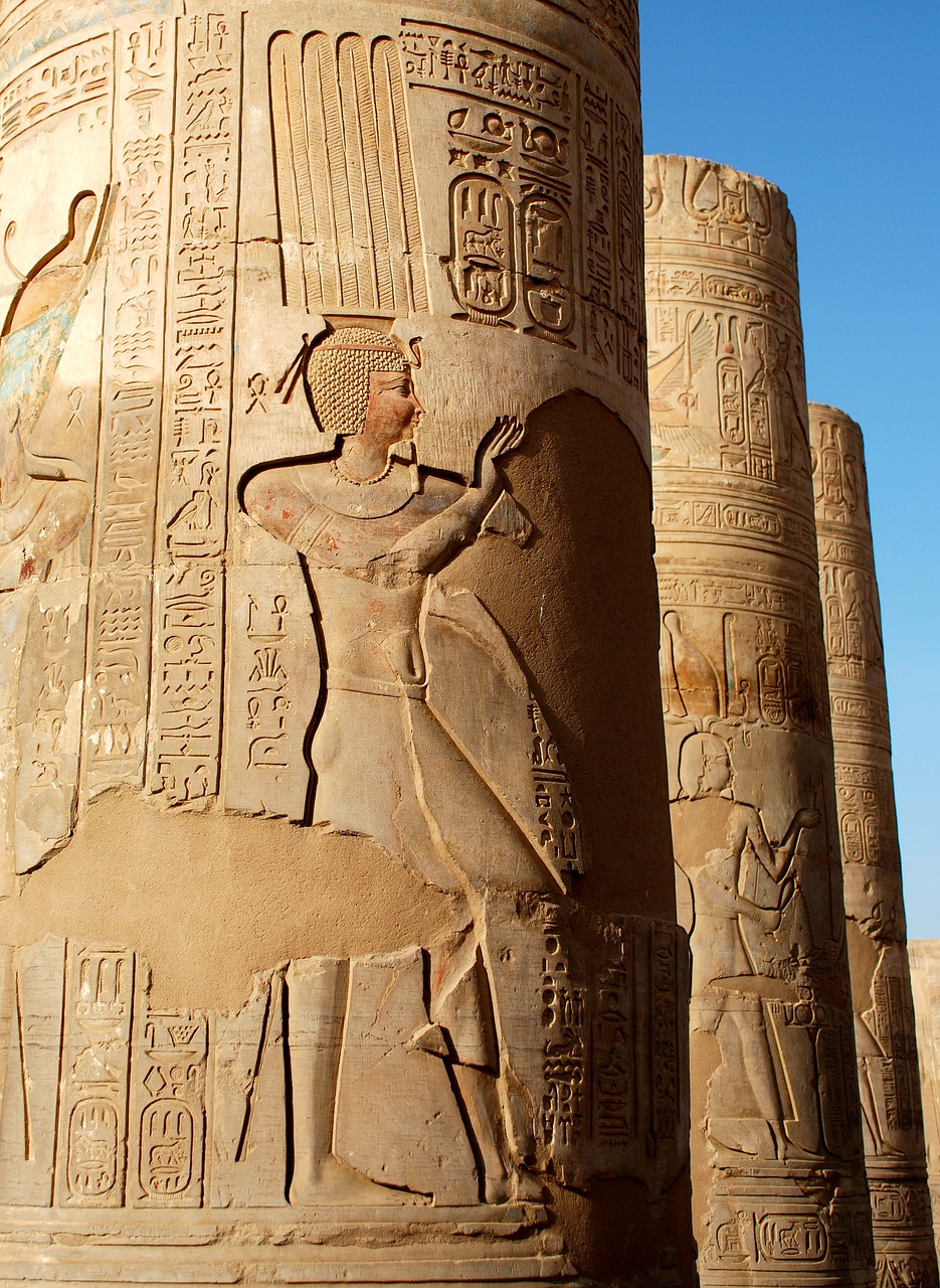 Kom Ombo, Egiptas, Hieroglifai, Akmuo, Rašymas, Kelionė, Nemokamos Nuotraukos,  Nemokama Licenzija