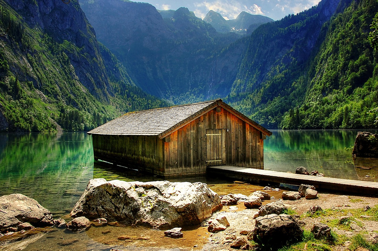 Königssee, Viršutinis Ežeras, Berchtesgadeno Nacionalinis Parkas, Vaizdas, Berchtesgaden Alps, Tvirtas, Masyvas, Berchtesgaden, Horizontas, Nuotaika