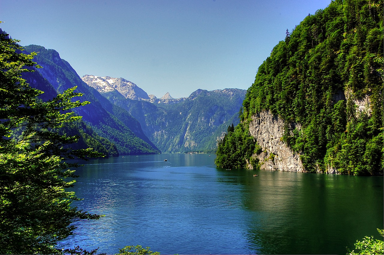 Königssee, Alpių, Berchtesgadeno Nacionalinis Parkas, Vaizdas, Masyvas, Berchtesgaden, Berchtesgaden Alps, Tvirtas, Vanduo, Kalnai