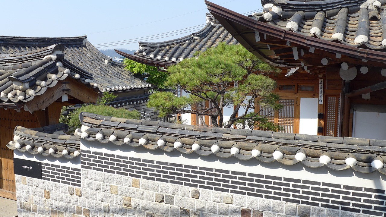 Korėjiečių Namai, Klasikinė Architektūra, Pilka Plytelė, Nemokamos Nuotraukos,  Nemokama Licenzija