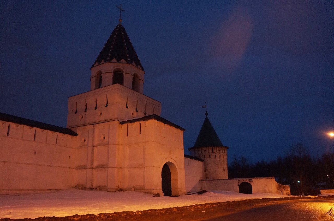 Kostroma, Naktis, Vienuolynas, Nemokamos Nuotraukos,  Nemokama Licenzija