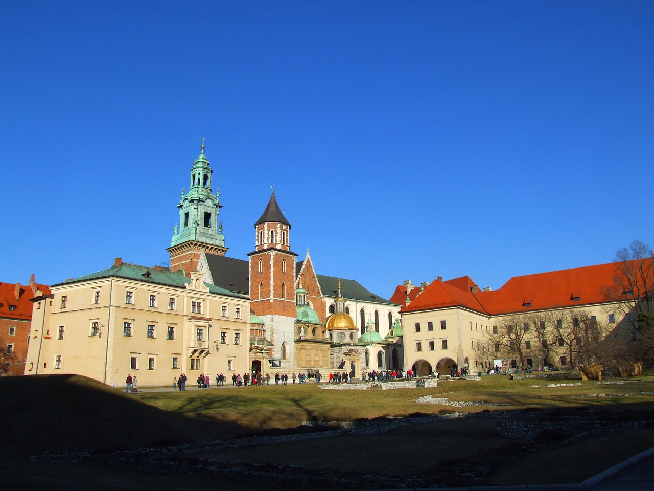 Kraków, Wawel, Senas, Lenkija, Pilis, Paminklas, Architektūra, Senamiestis, Bokštas, Nemokamos Nuotraukos