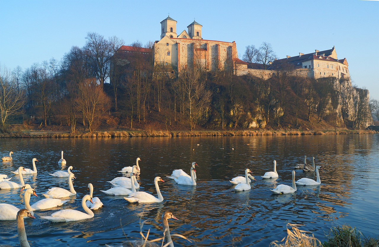 Kraków, Tyniec, Vienuolynas, Architektūra, Ruduo, Abatija, Benediktinai, Istorinis Paminklas, Menas, Wisla