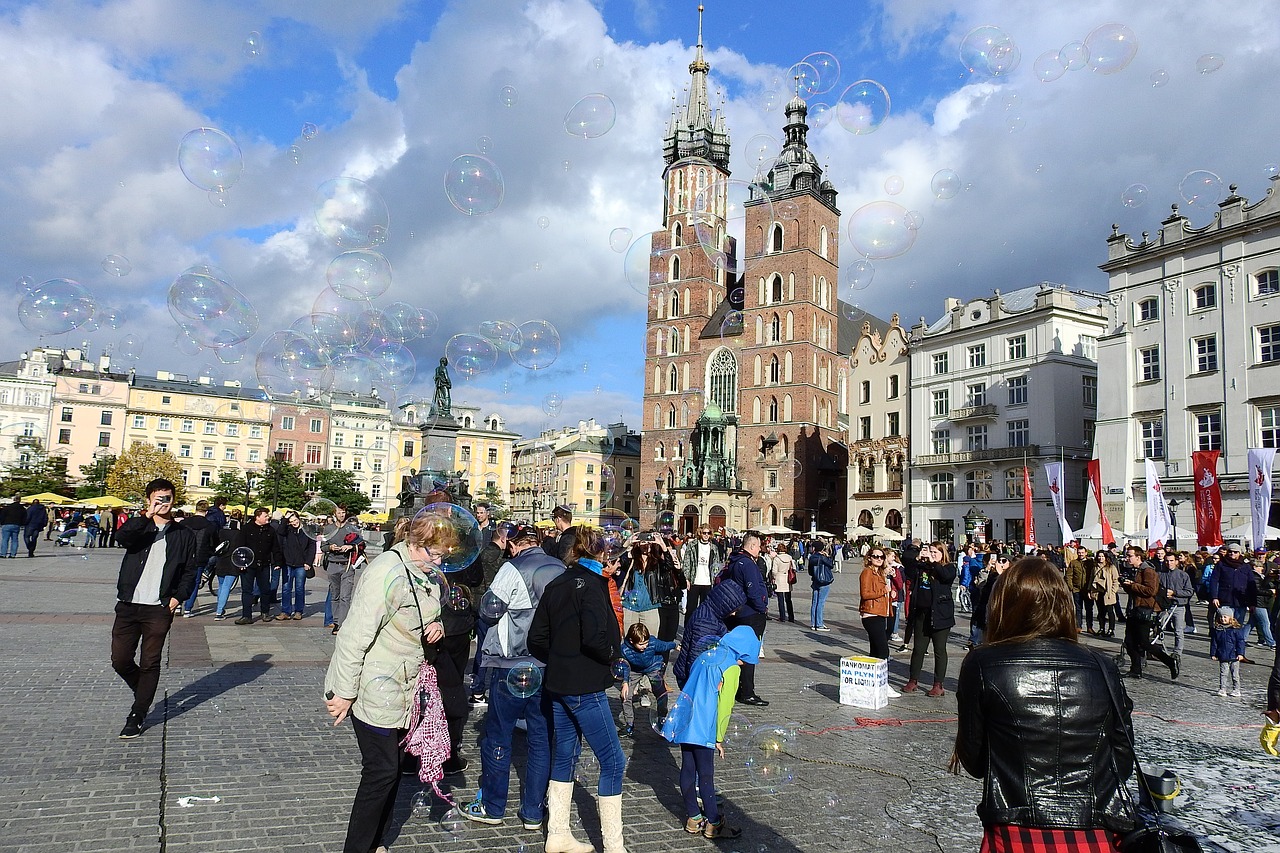 Kraków, Parduotuvė, Architektūra, Šv. Marijos Bažnyčia, Muilo Burbuliukai, Nemokamos Nuotraukos,  Nemokama Licenzija