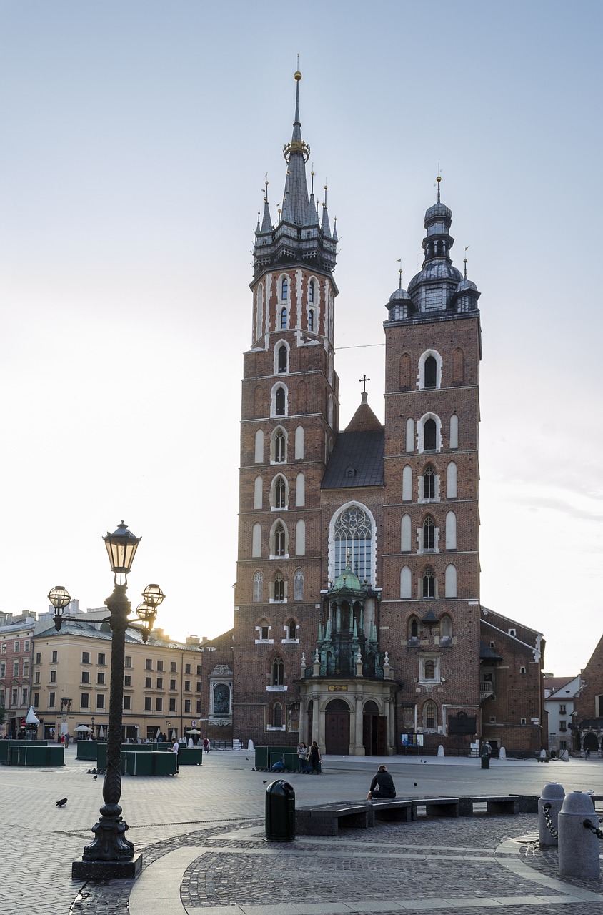 Kraków, Parduotuvė, Lenkija, Architektūra, Paminklas, Senamiestis, Šv. Marijos Bažnyčia, Bokštas, Žibintas, Pagrindinė Rinka