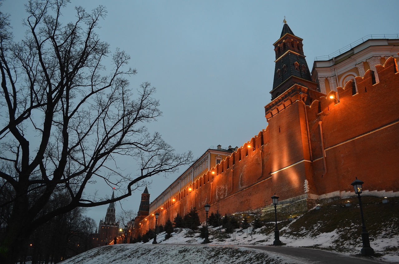 Kremlius, Rusija, Siena, Moscow, Orientyras, Žinomas, Katedra, Turizmas, Kultūra, Žiema