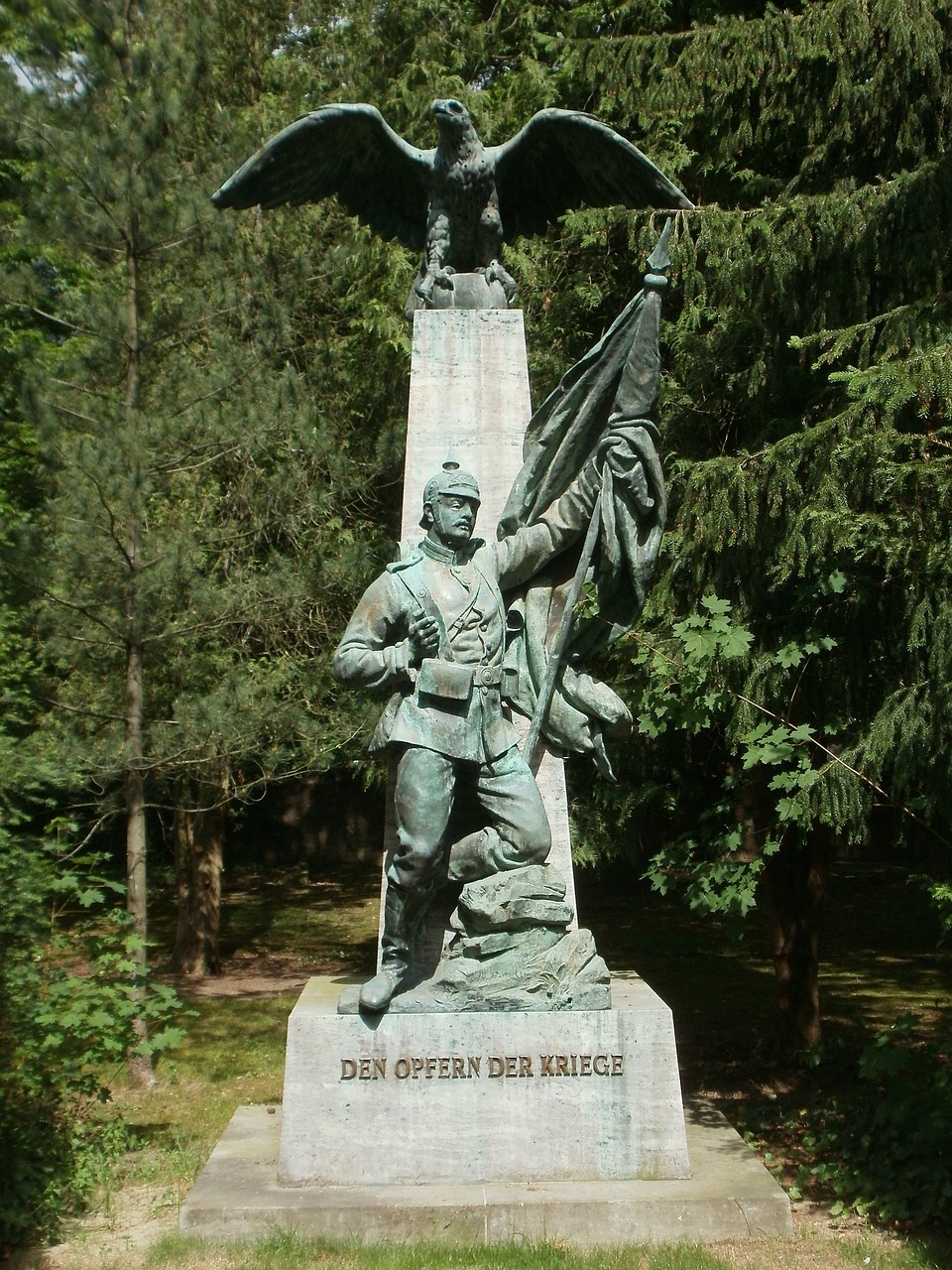 Kriegerdenkmal, Hockenheim, Prussian, Karas, Paminklas, Paminklas, Vokietija, Istorinis, Statula, Simbolis