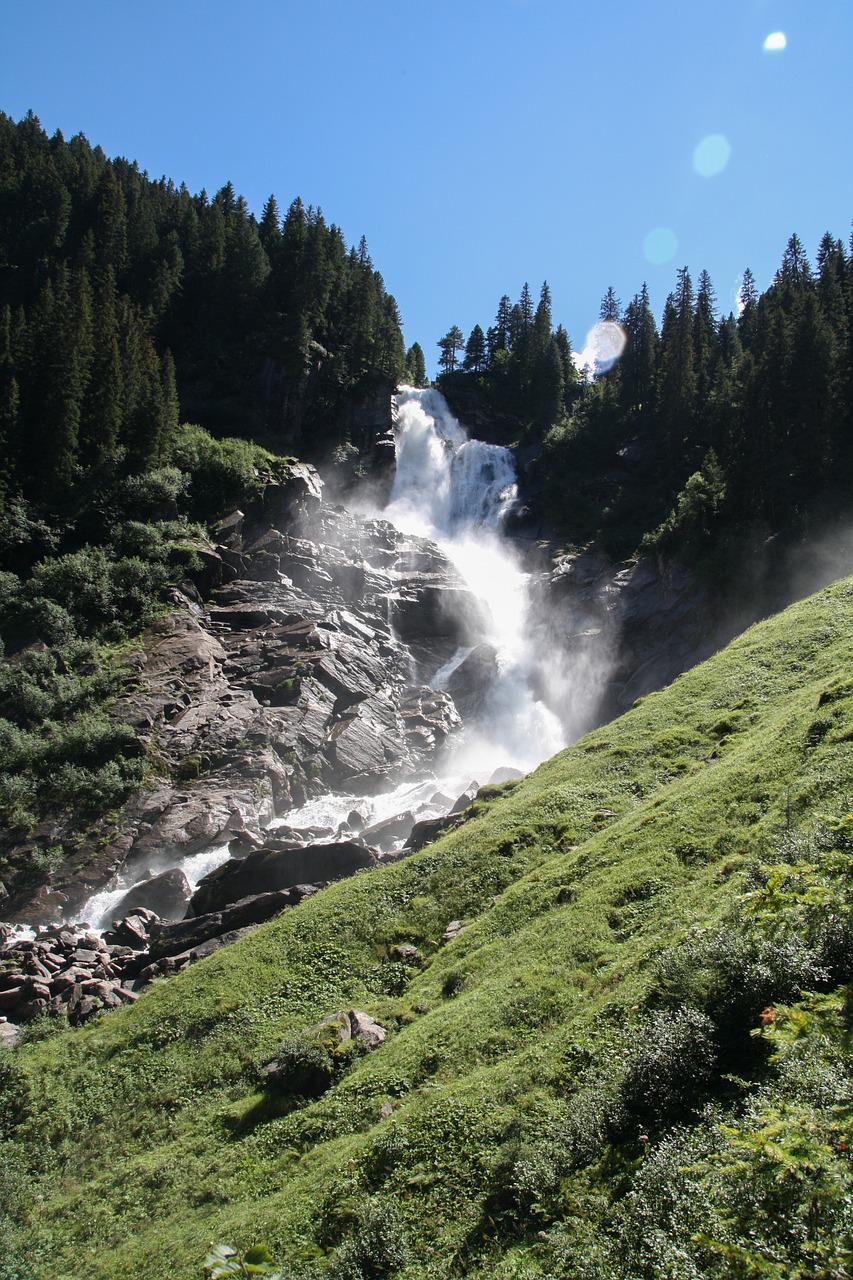 Krimmleras Sugriuvo, Krioklys, Gamta, Kalnai, Vanduo, Žalias, Srautas, Miškas, Nemokamos Nuotraukos,  Nemokama Licenzija