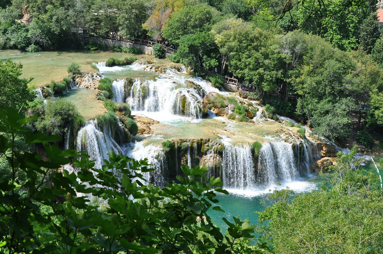 Krka, Kroatija, Krioklys, Vanduo, Kritimo, Kraštovaizdis, Dykuma, Peizažas, Natūralus, Laukiniai