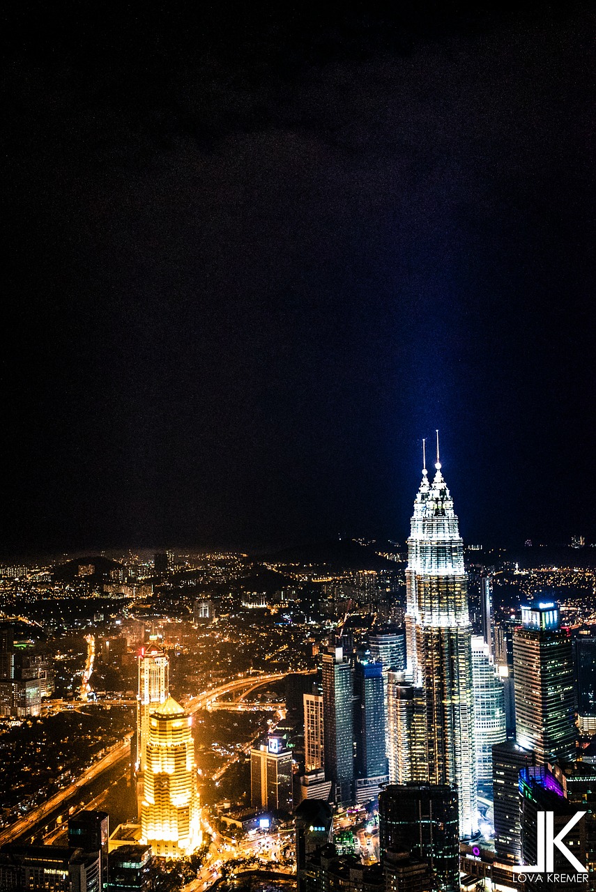 Kuala Lumpur, Petronas Dvynių Bokštai, Pastatas, Juoda, Balta, Miestas, Architektūra, Eksterjeras, Miesto, Biuras