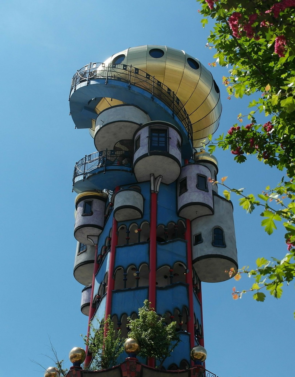 Kuchlbauerturm, Bokštas, Abensberg, Bavarija, Pastatas, Vokietija, Hundertwasser, Nemokamos Nuotraukos,  Nemokama Licenzija