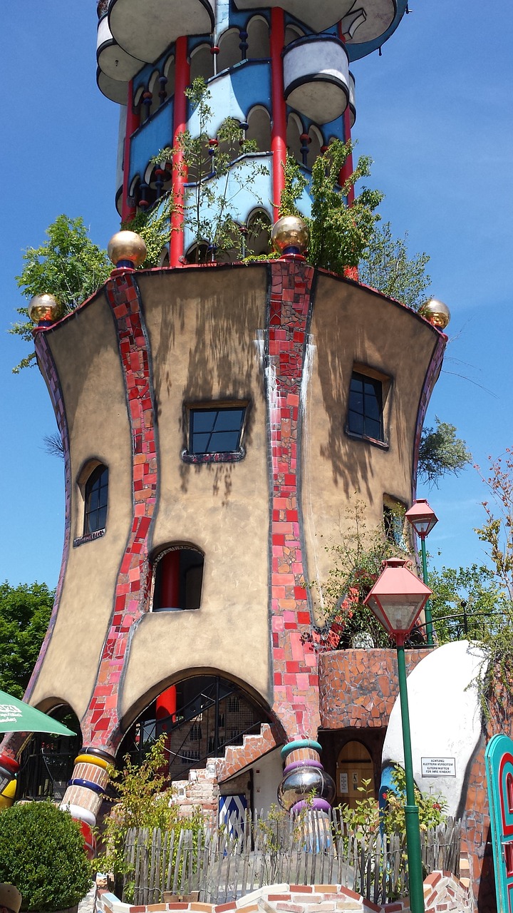 Kuchlbauerturm, Abensberg, Hundertwasser, Bavarija, Nemokamos Nuotraukos,  Nemokama Licenzija