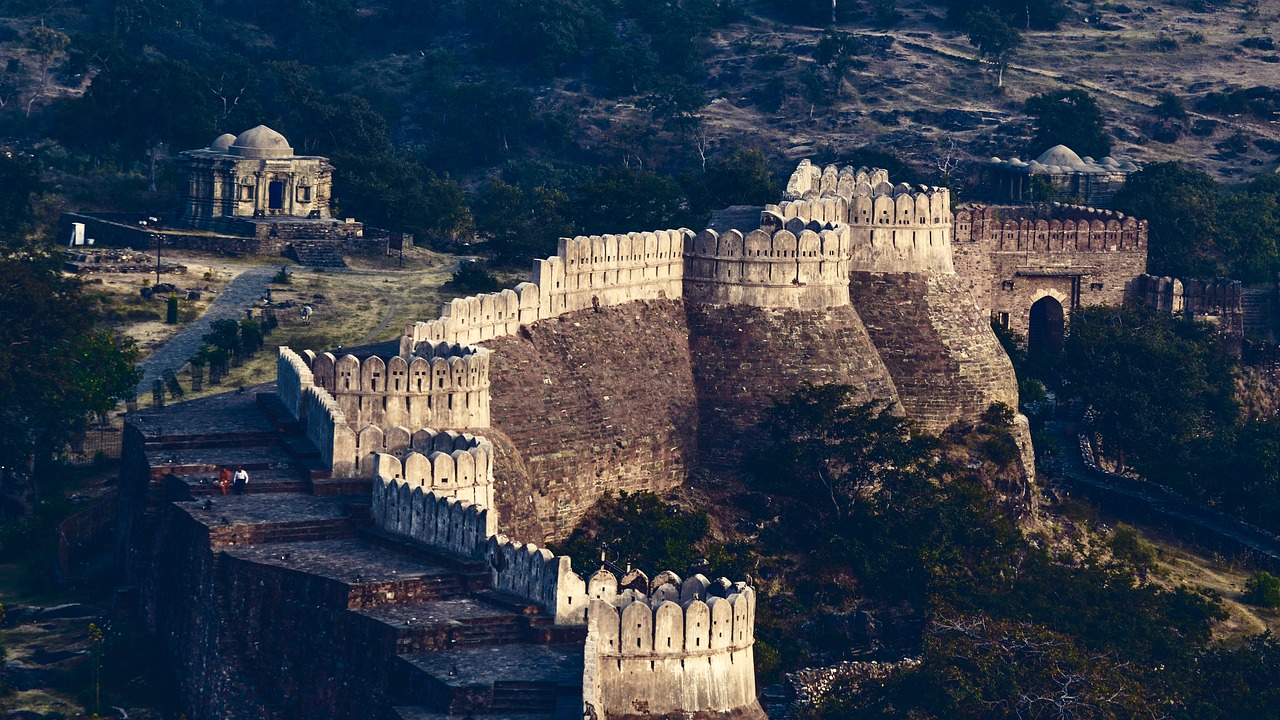 Kumbhalgarh, Fortas, Architektūra, Indija, Rajasthan, Senovės, Asija, Pastatas, Tvirtovė, Senas