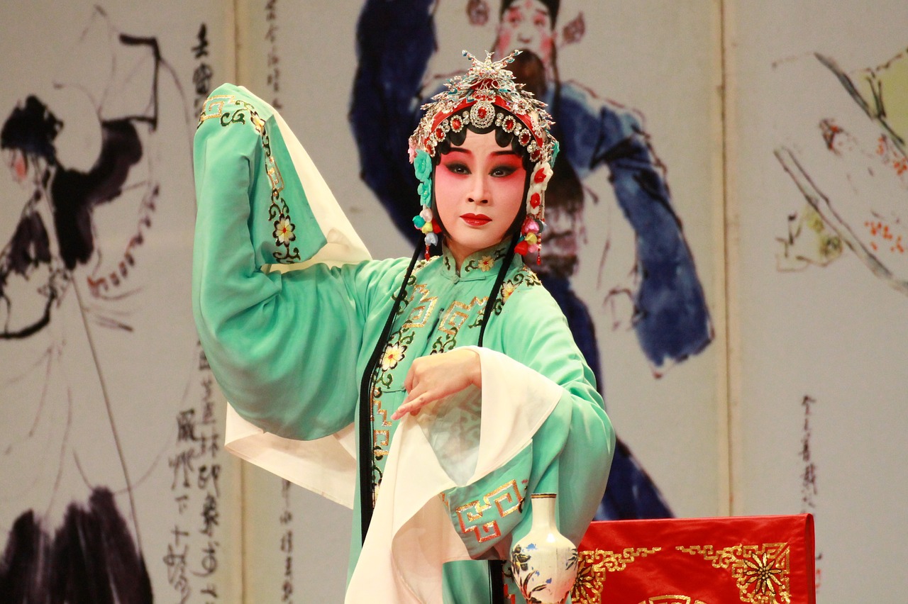 Kunqu Opera, Peony Paviljonas, Tsing Yi, Ilgos Rankovės, Nemokamos Nuotraukos,  Nemokama Licenzija