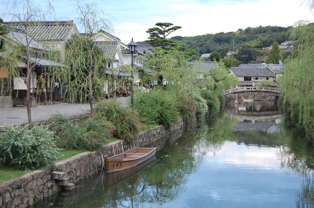 Kurašiki, Okayama, Upė, Grožio Zona, Japonija, Nemokamos Nuotraukos,  Nemokama Licenzija