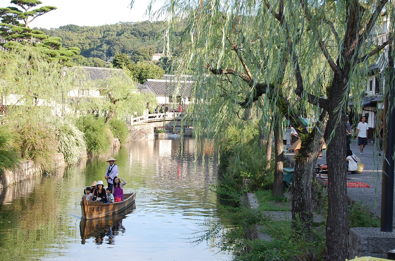 Kurašiki, Okayama, Upė, Grožio Zona, Japonija, Turistų Kelionės Tikslas, Nemokamos Nuotraukos,  Nemokama Licenzija