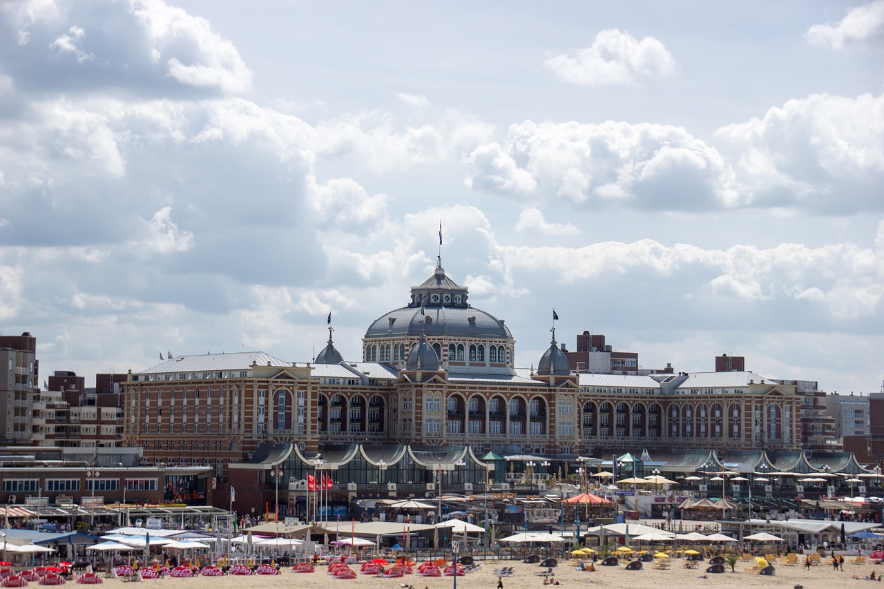 Architektūra, Pastatai, Kurhaus, Scheveningen, Papludimys, Kranto, Haga, Šventė, Vasaros, Nemokamos Nuotraukos