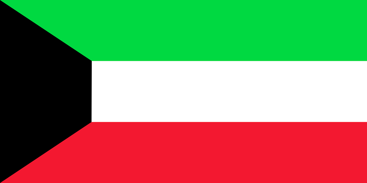 Kuwait, Vėliava, Simbolis, Šalis, Tauta, Kuwaiti, Nacionalinis, Nemokama Vektorinė Grafika, Nemokamos Nuotraukos,  Nemokama Licenzija