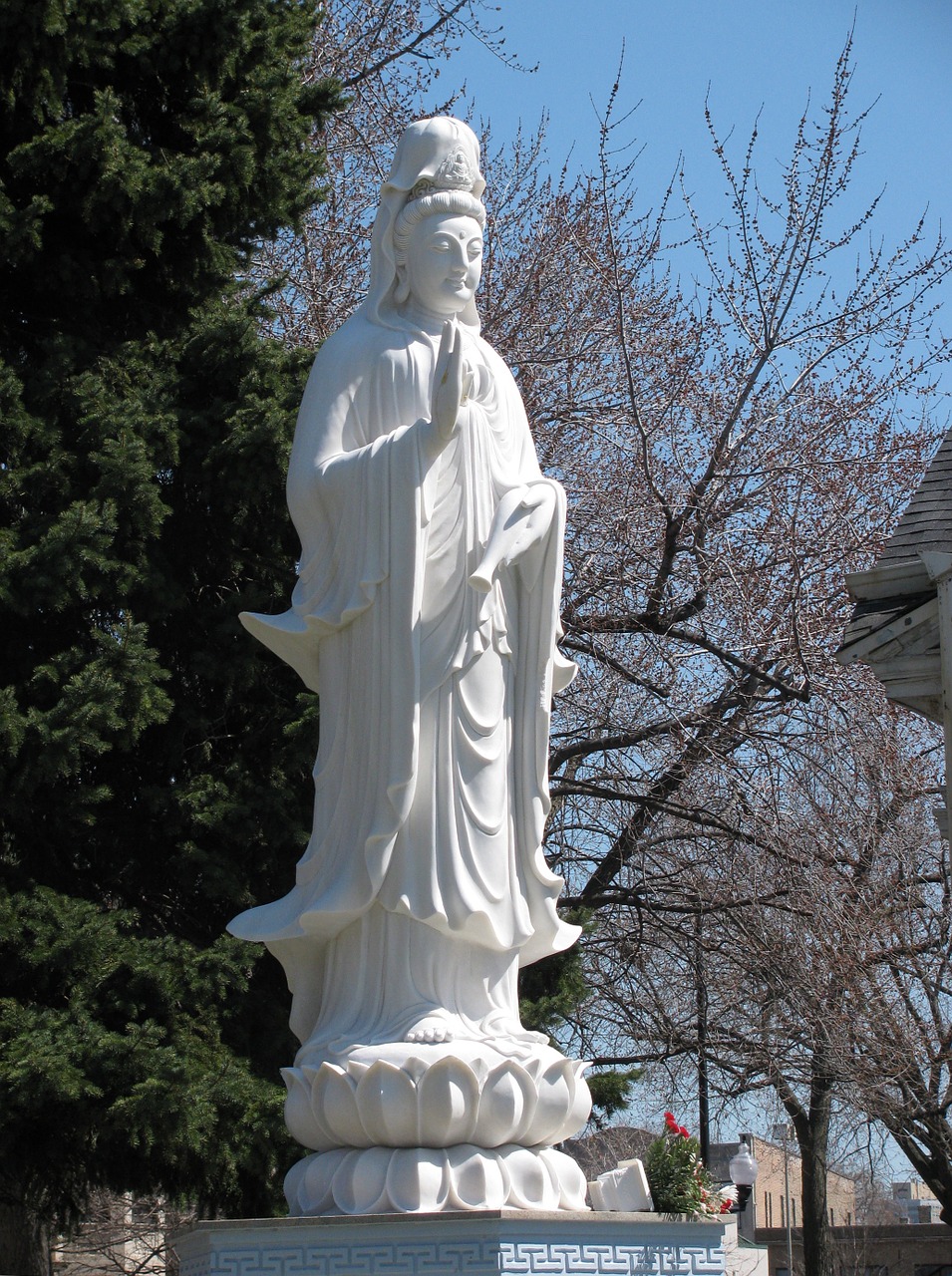 Kvan Yin Statula, Truc Lam Budizmo Šventykla, Čigonai, Illinois, Nemokamos Nuotraukos,  Nemokama Licenzija