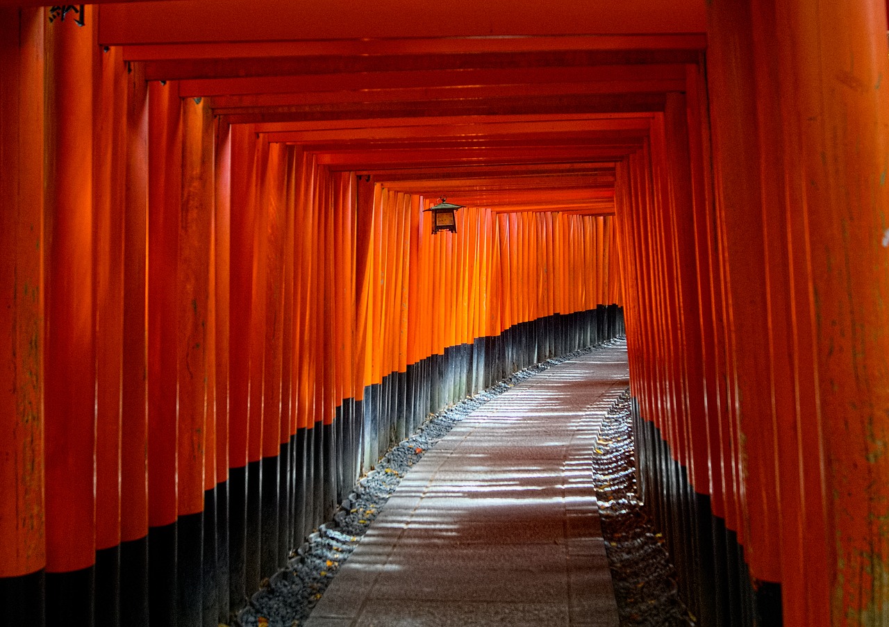 Kyoto, Japonija, Torii Vartai, Kelias, Dvasinis, Asija, Kontempliacija, Nemokamos Nuotraukos,  Nemokama Licenzija