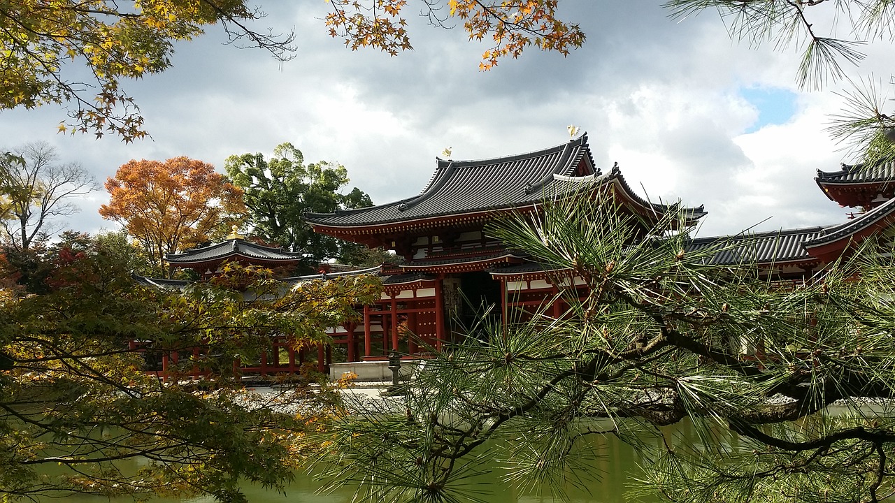 Kyoto, Kelionė, Byodoin, Turistų Kelionės Tikslas, Turizmas, Šventykla, Skyrius, Istorinės Vietos, Japonija, Pastatas