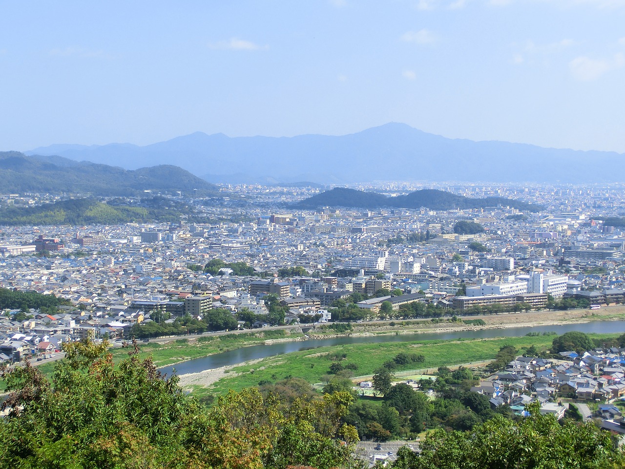 Kyoto,  Japonija,  Miesto Panorama,  Miestas,  Kalnas,  Kraštovaizdis,  Kansai, Nemokamos Nuotraukos,  Nemokama Licenzija