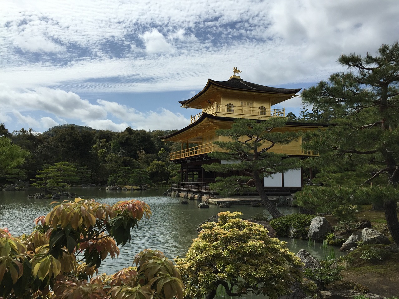 Kyoto,  Aukso Paviljono Šventykla,  Japonija,  Turizmas,  Šventykla, Nemokamos Nuotraukos,  Nemokama Licenzija