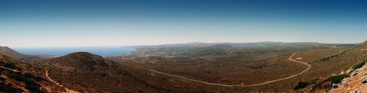 Kythira, Panorama, Kraštovaizdis, Vaizdas, Nevaisinga, Sausas, Mėlynas, Nemokamos Nuotraukos,  Nemokama Licenzija