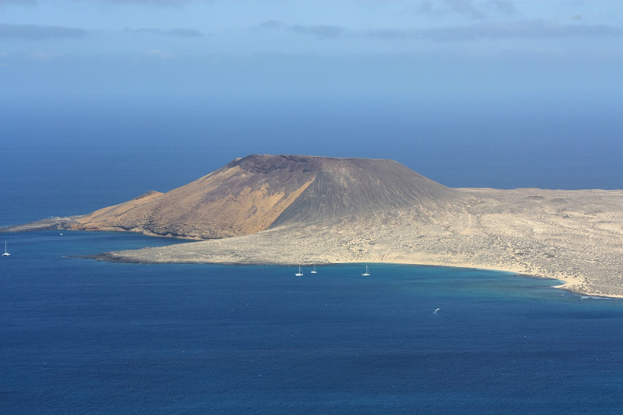 La Graciosa, Sala, Kanarų Salos, Geras Vaizdas, Perspektyva, Vaizdas, Jūra, Vandenynas, Kraštovaizdis, Gamta