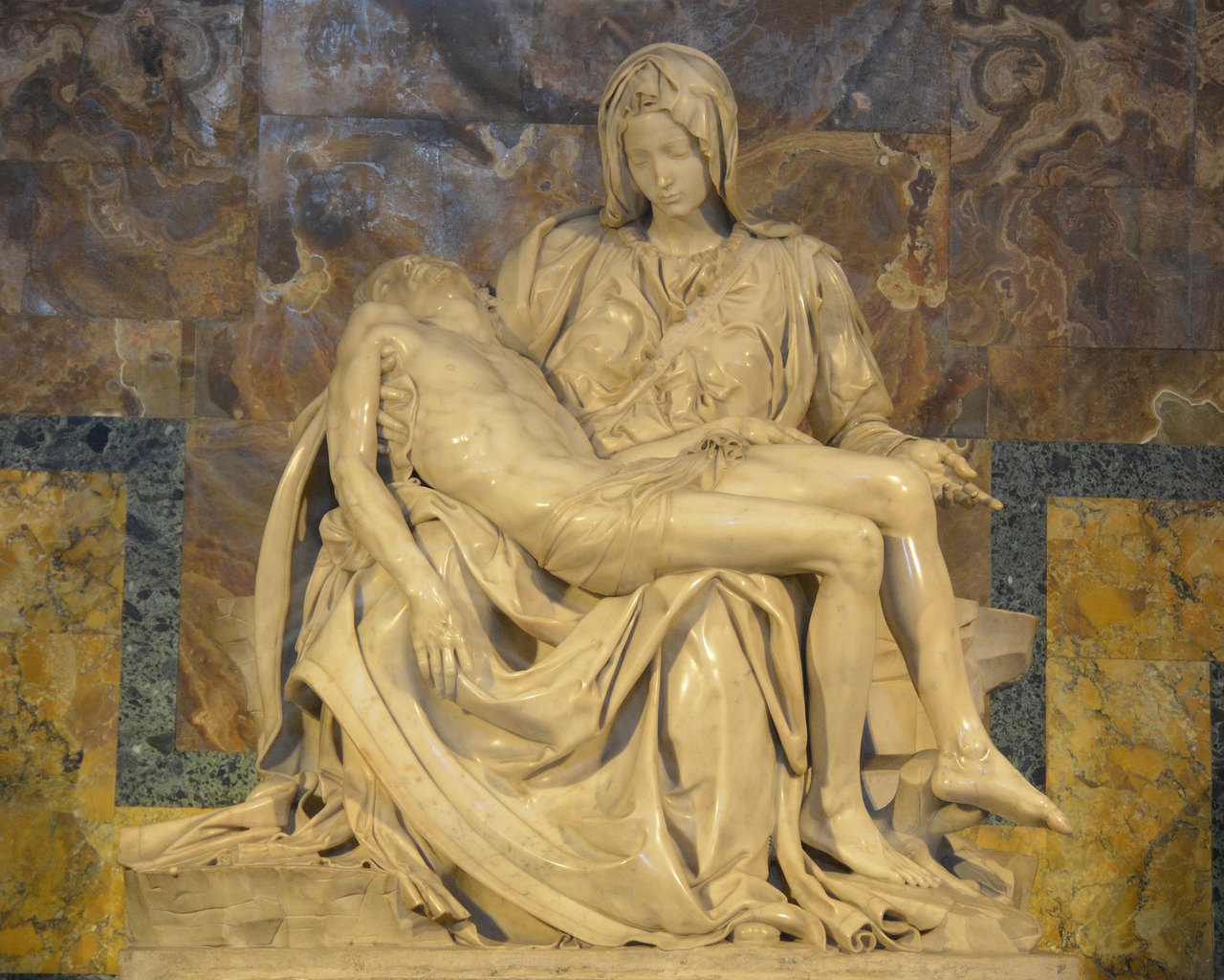 La Pieta, Roma, St Peteris, Vatikanas, Michelangelo, Italy, Jėzus, Madonna, Skulptūra, Krikščionis